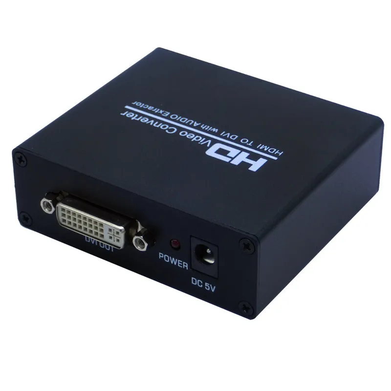  HDMI a DVI + SPDIF Audio Stereo Spliter Convertitore da HDMI a DVI Audio Splitter con HDCP La Rimoz