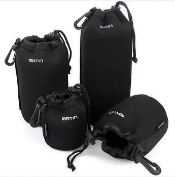 

Fomito 2pcs=S+XL Size 2 in 1 lens bag kits Neoprene Soft Camera Lens Pouch bag Case Waterproof lens case lens box