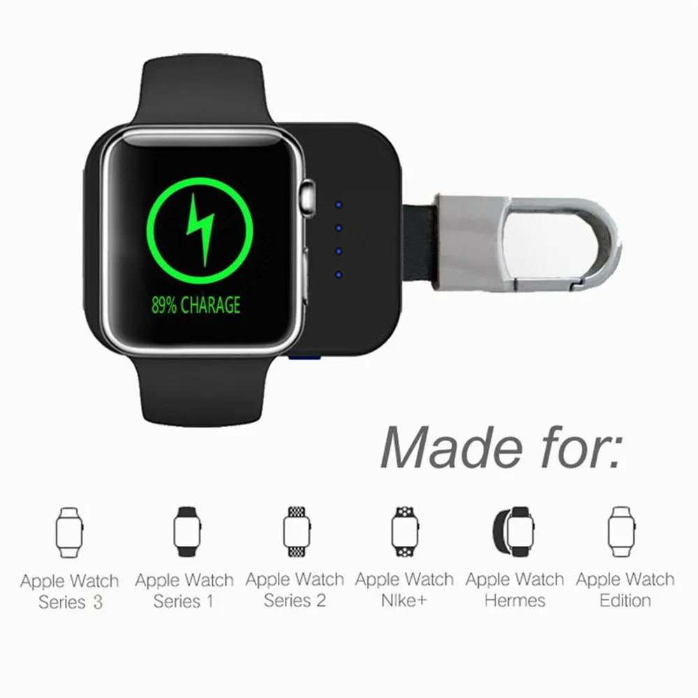 External Battery Pack QI Wireless Charger for Apple Watch
