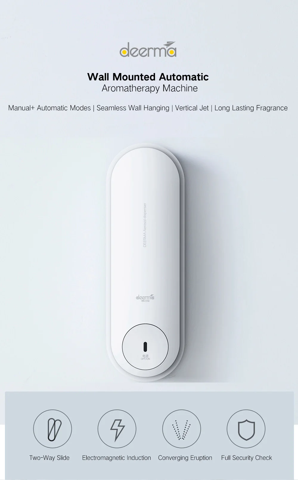 Xiaomi mijia home Deerma Dempx830 тип слайда бесшовный настенный автоматический ручной аэрозоль диспенсер от Xiaomi Youpin