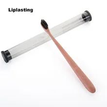 1 шт. Зубная щетка clareamento denta с чехлом пшеничная мягкая бамбуковая зубная щетка из древесного угля черная щетка для ухода за полостью рта для детей и взрослых