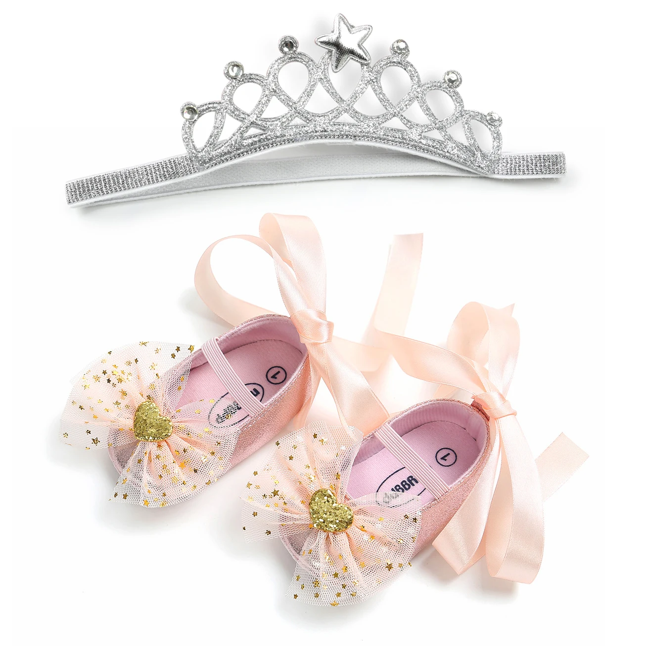 Princess Baby Shoes and Headband Set