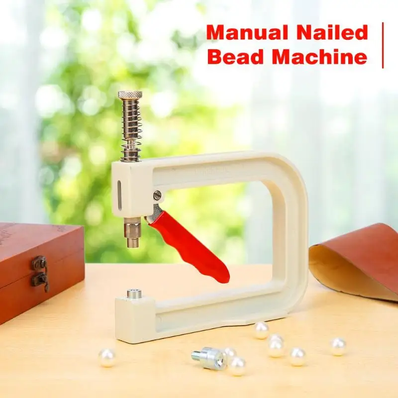 

1Set Manual Nailed Bead Machine Clothing Bead Nailing Machine Pearl Rivet Manual Craft for DIY Hat Clothes Tool 2019