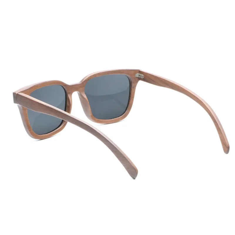 Ablibi Брендовая Дизайнерская обувь Швейцарский орех деревянные Солнцезащитные очки для женщин для Для мужчин поляризационные Серый очки в
