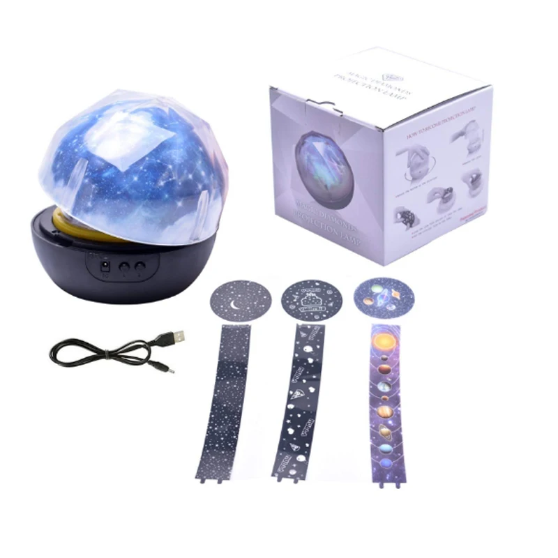 Led Night Light Lamp Child Battery Powered Starry Sky Magic Star Moon Planet Projector Lamp Cosmos Universe bedside lamp (5)