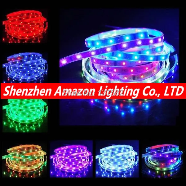 50 м WS2812B Smart пиксель rgb led strip черный/белый PCB 30/60 светодиодов/м WS2812 IC, WS2812B/M 30/60 пикселей IP67 DC5V DHL Бесплатная