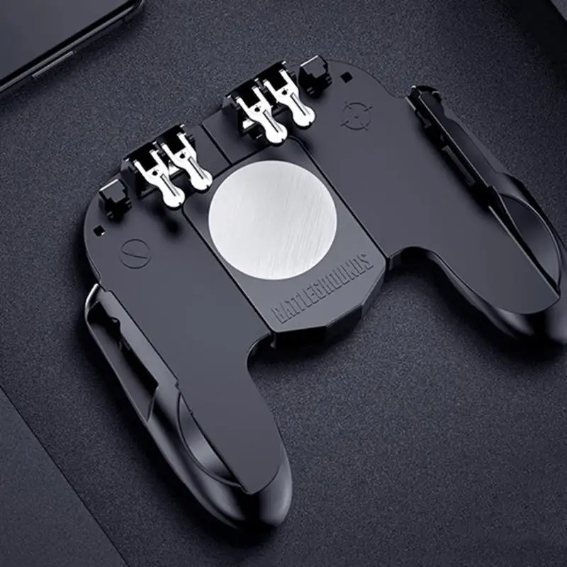 H9 Game Controller with Fan Six Finger Joystick GamePad with Cooler Fire Button Mobile Phone Game HandleTrigger for PUBG H9 Game Controller with Fan Six Finger Joystick GamePad with Cooler Fire Button Mobile Phone Game HandleTrigger for PUBG
