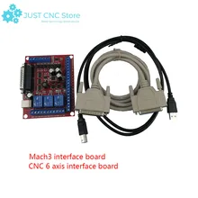 CNC Mach3 6 Axis MCACH2 Engraving Machine Interface Breakout Board USB PWM Spindle dc brushless spindle drive 4axis cnc control box mach3 parallet port for engraving machine
