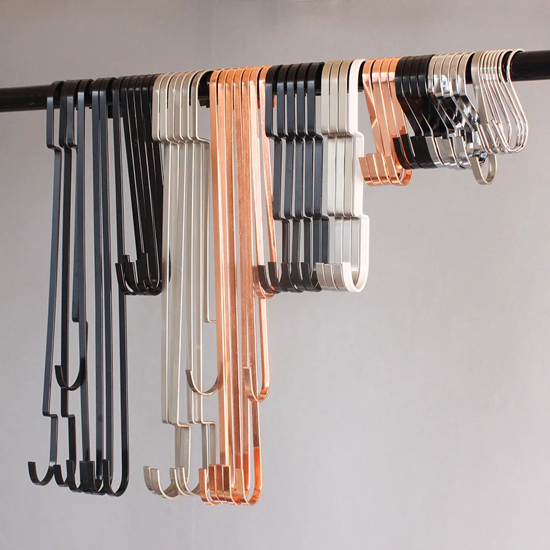 

20PCS Stainless Steel S Shaped Hooks Clothes Storage Rack Tool Railing Clasp Holder Hooks House Kitchen Bathroom Clothing Hanger