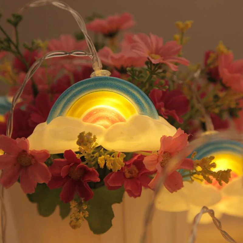 Led WeddingChristmasParty String Fairy Light Christmas LED Led Rainbow String Light Indoor Party Garden Garland lighting (6)