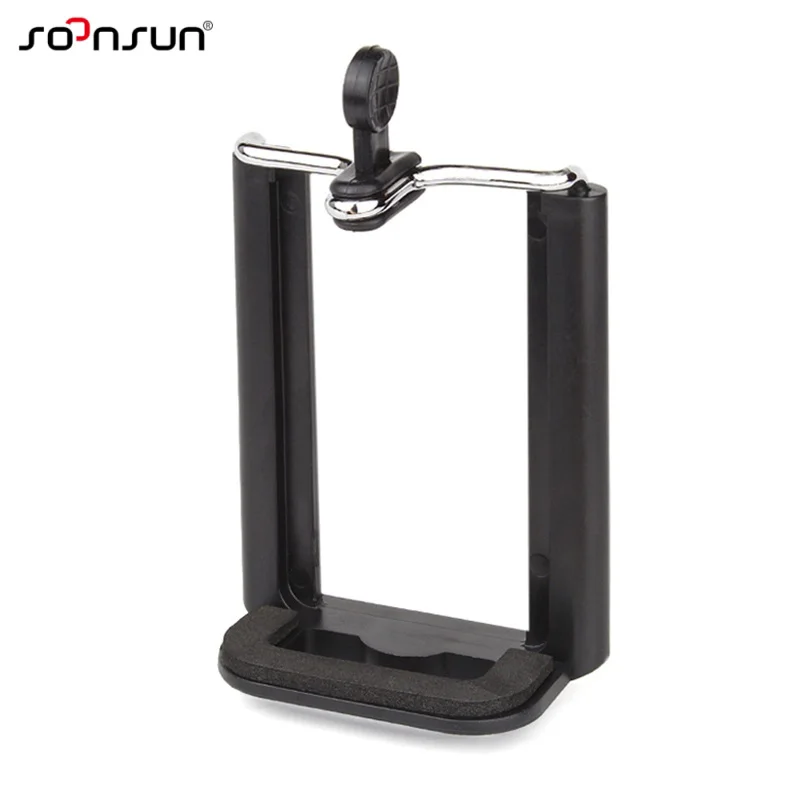 

SOONSUN Large Phone Holder Tripod for Phone Tripod Stand with 1/4 inch Nut Screw Hole Selfie Stick Phone Clip Camera Accessories
