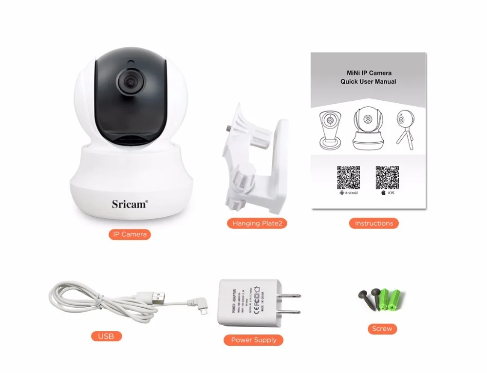 Sricam SP020 HD 1080P WiFi IP комнатная камера безопасности домашнее наблюдение CCTV Детский Монитор IR-CUT видеонаблюдения беспроводная камера