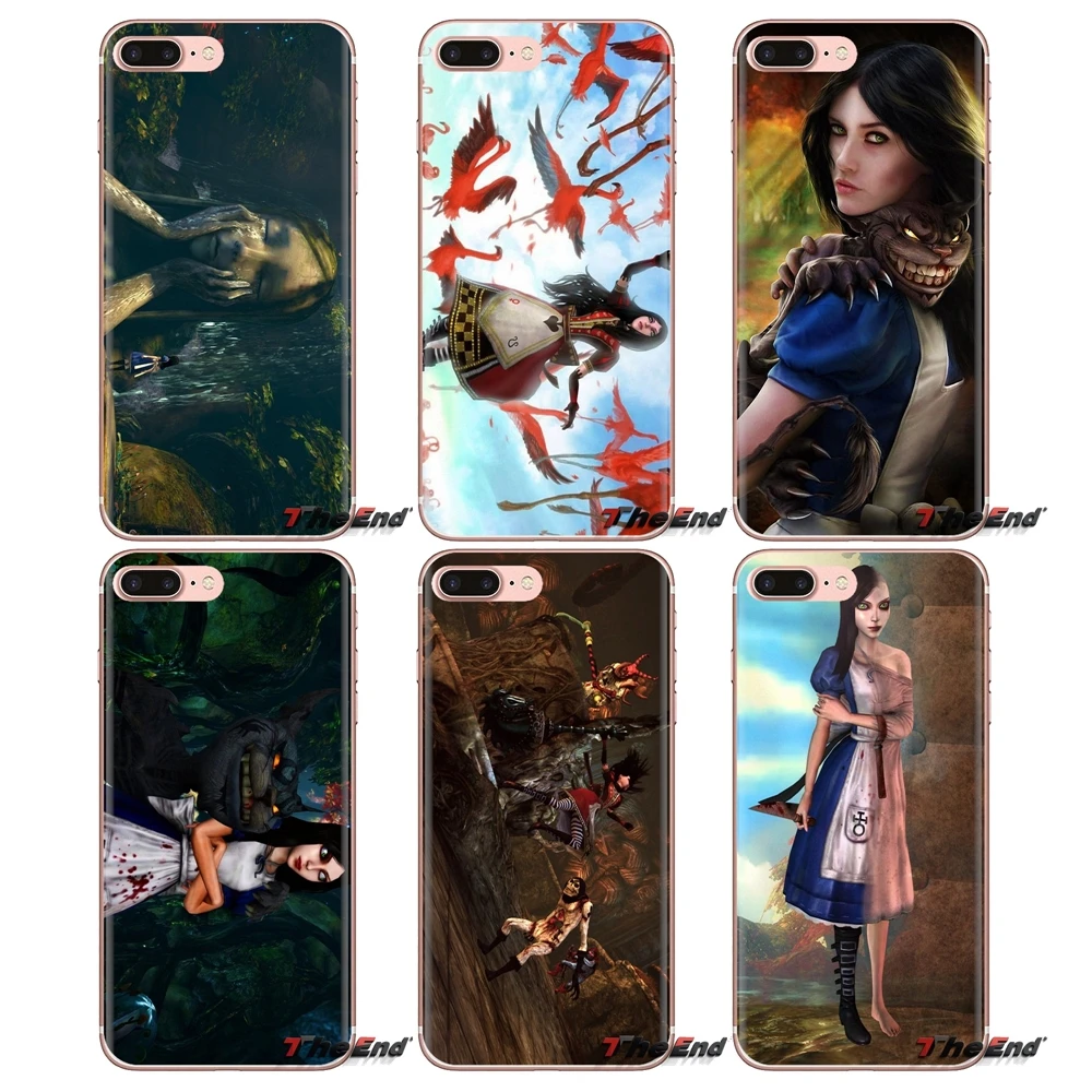 Мягкие прозрачные чехлы для iPod Touch Apple iPhone 4 4S 5 5S SE 5C 6 6S 7 8 X XR XS Plus MAX Alice Madness Return Girls |