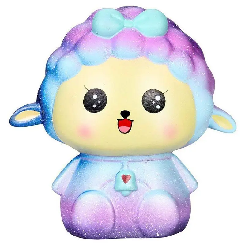 

Squishy Toy, Slow Rising Squeeze Soft Cute Fun Galaxy Sheep Jumbo Scented Squishies Stress Relief Toys Phone Charm Gifts for K