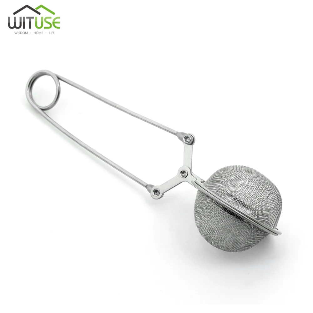 

1pc Stainless Steel Tea Strainer Mesh Ball Tea Spoon Seasoning Infuser Filter Diffuser Round Style Strainer Teaware Kitchen Tool