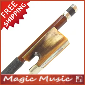 

Free Shipping! SILVER PERNAMBUCO Violin Bow with Red Horn Frogs 4/4, Good Balanced & Quick Response