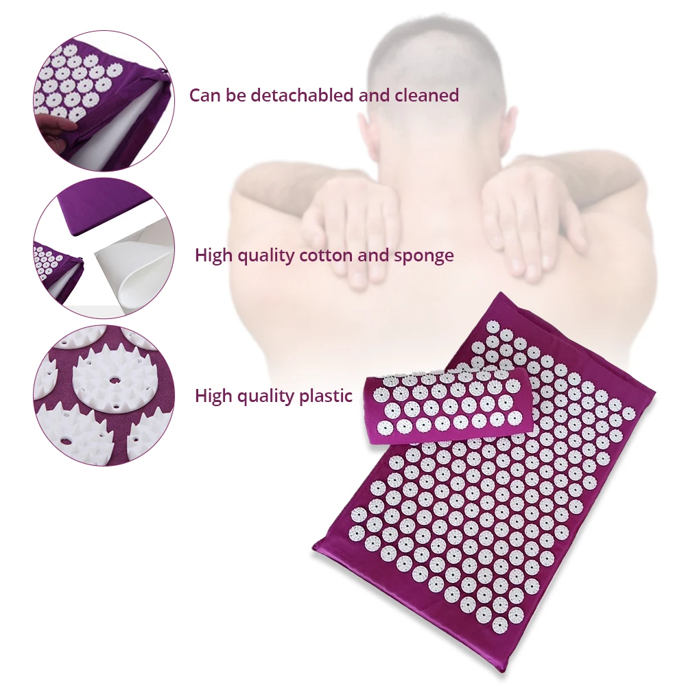 Ifory Health Care 1Pcs Acupressure Massage Yoga Mat Massager Foot Acupuncture Spike Mat Relieve Back Pain Headache Help Sleep Ifory Health Care 1Pcs Acupressure Massage Yoga Mat Massager Foot Acupuncture Spike Mat Relieve Back Pain Headache Help Sleep