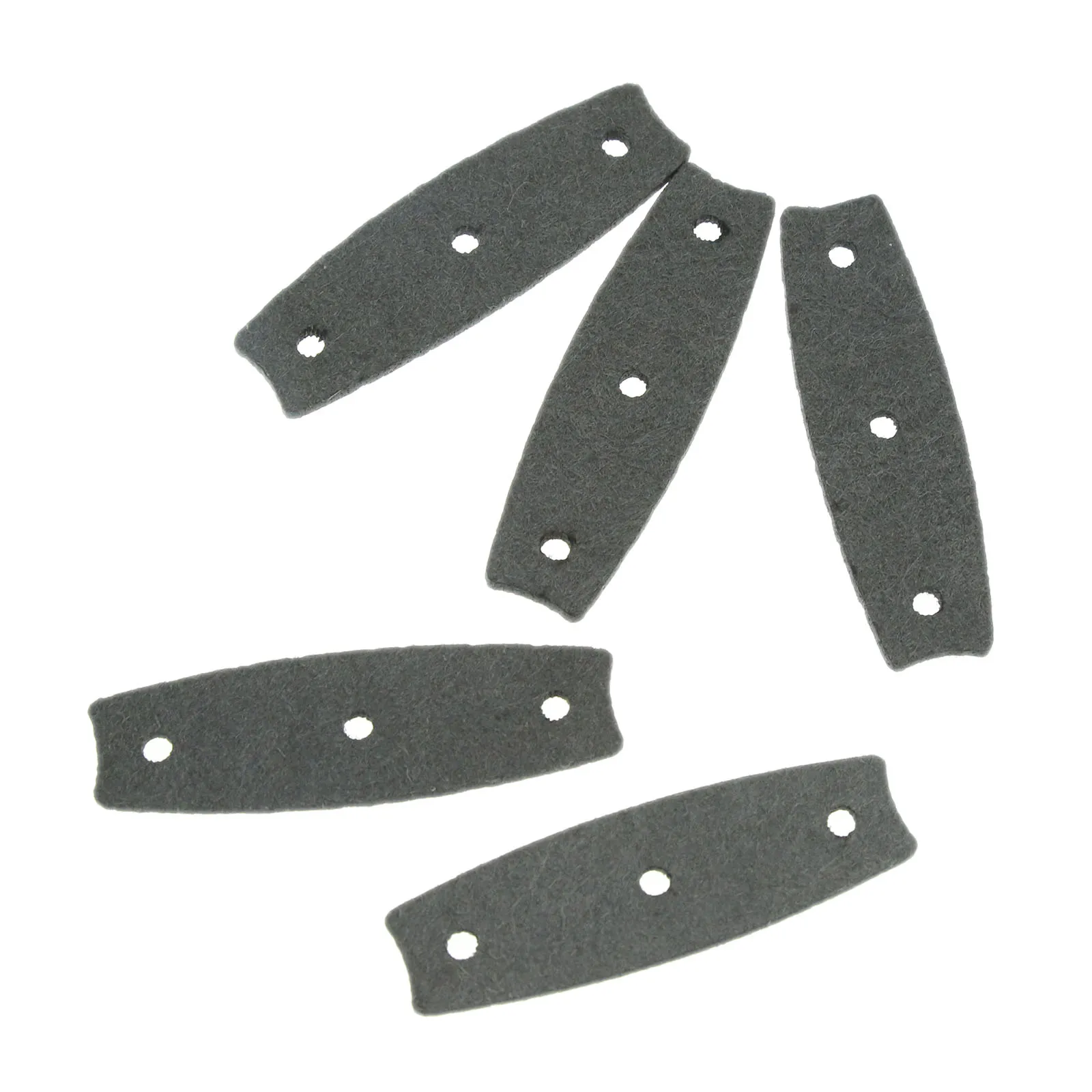 20PCS Microfiber Leather Slingshot Pouches Muiti-Hole Outdoor Hunting Sling Shots Catapults Accessories Gray Pouches 58x18x12mm