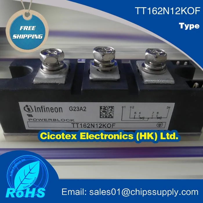 

TT162N12KOF мощность, SCR модуль TT162N12K0F IGBT
