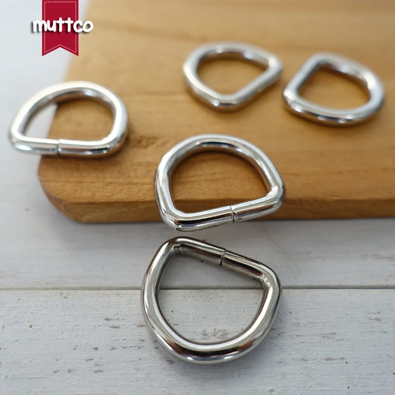 Dee Rings 15mm for bags metal crafts pet collars durable and strong connect buckle flat D rings diy dog collar accessory DK-15S