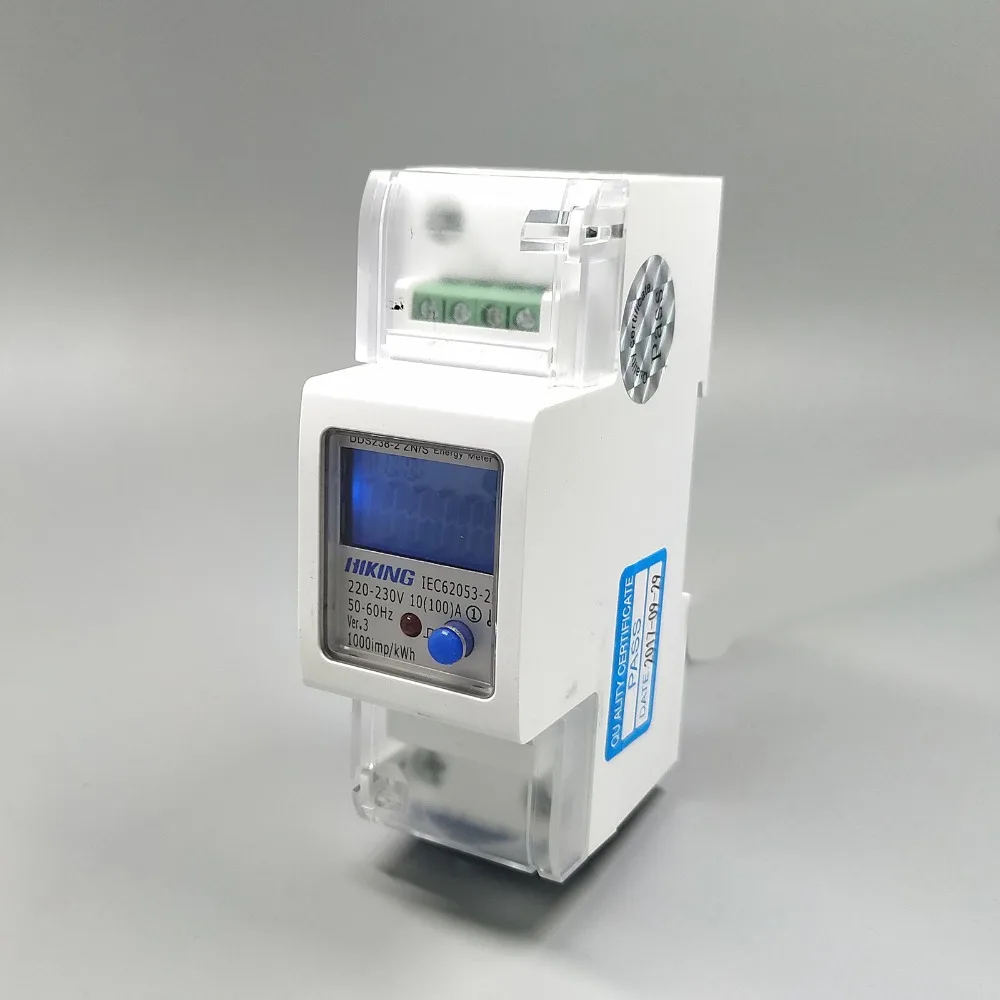 100A 220V 230V 50HZ 60HZ напряжение тока DDS238 2 ZN/S однофазный din рейка кВт/ч Ватт час счетчик
