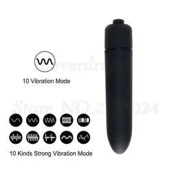 Мощный 10 скоростей вибратор пуля водонепроницаемый G Spot Клитор Вибратор, стимулятор взрослые секс-игрушки для женщин мужчин