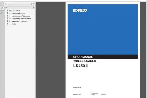 Руководства по обслуживанию новых моделей строительной техники Kobelco 2019| |