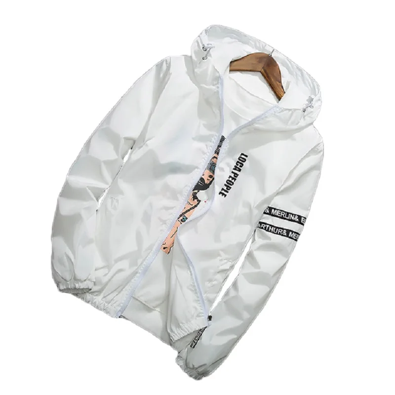 KUYOMENS السترات الرجال 2018 الصيف الجديدة رقيقة تنفس جاكيتات أزياء رسالة مقنعين الرجال الملابس مختلط اللون زائد حجم M-3XL KUYOMENS السترات الرجال 2018 الصيف الجديدة رقيقة تنفس جاكيتات أزياء رسالة مقنعين الرجال الملابس مختلط اللون زائد حجم M-3XL