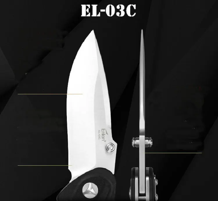 ENLAN складной нож 8cr13mov сталь атласное лезвие, G10 ручка карманные ножи для кемпинга охоты EDC подарок открытый инструмент дропшиппинг