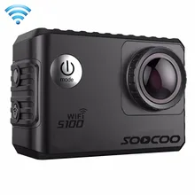 SOOCOO S100 2' Экран 4 K 170 градусов Широкий формат, WiFi, экшн-камера для занятий спортом, Камера цифровая видеокамера с Водонепроницаемый Корпус чехол