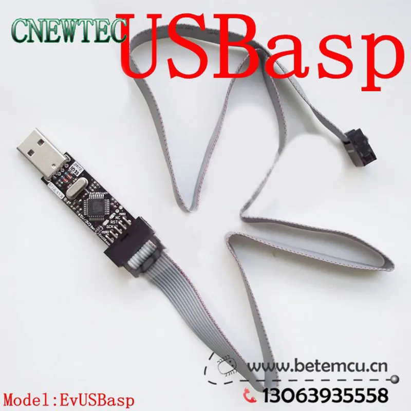 Программатор USB ATMEGA8 ATMEGA128 AVR программатор 2 шт. = USBASP + 10 контактный на 6 адаптер|usb