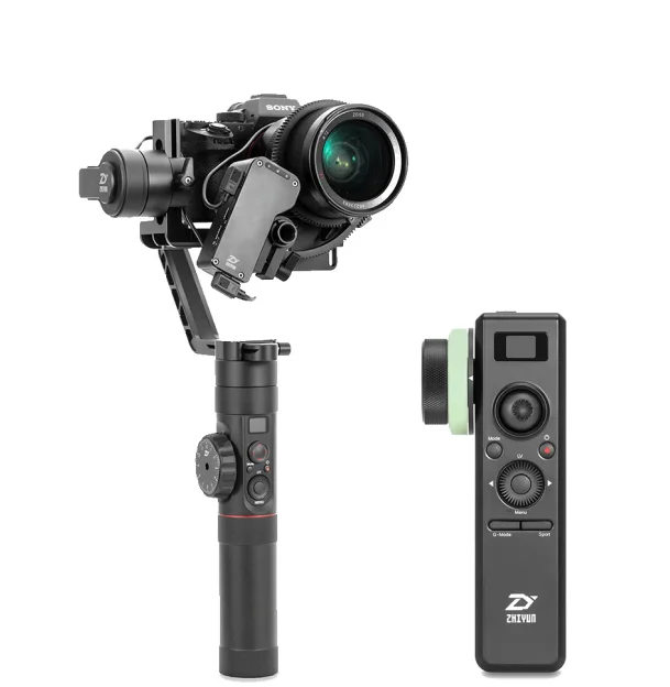 ZHIYUN Crane 2 3-осевой Ручной Стабилизатор для Камера SONY CANON PANASONIC NIKON, цифровой камеры и механическое устройство непрерывного изменения фокусировки камеры цифрового однообъективного зеркального фотоаппарата с шарнирным замком - Цвет: Crane 2-ZWB03 Remote