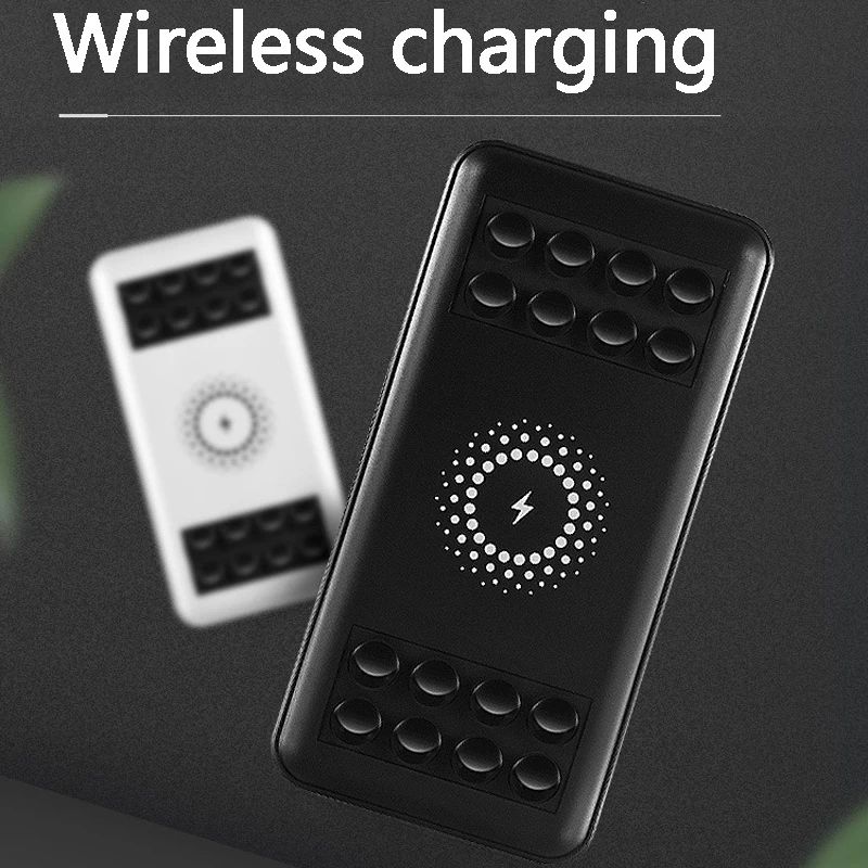 

Power Bank 20000mAh QI Wireless Charger Power Bank 3 USB External Battery Charger for iPhone 6 7 8 Samsung S9 S8