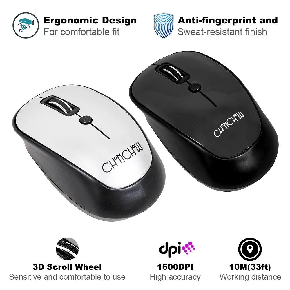 2018 New 2 4 GHz Wireless Keyboard and Mouse Set Gaming USB Keyboard Mouse Combo for 4