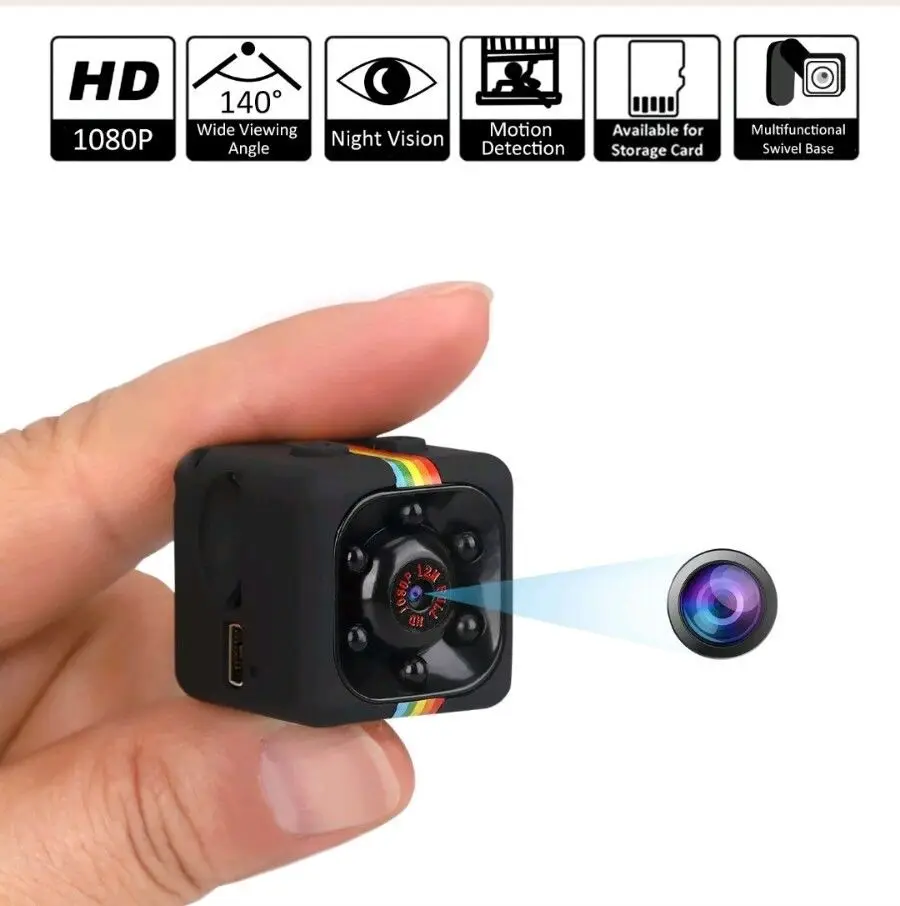 16G Card+Secret 1080P Cam SQ11 Mini Camera HD Camcorder Night Vision