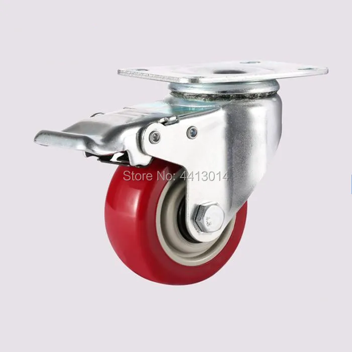 Zhuomiao 1 шт. Heavy Duty 3 дюймов колесики поворотные пластины сломать ролики