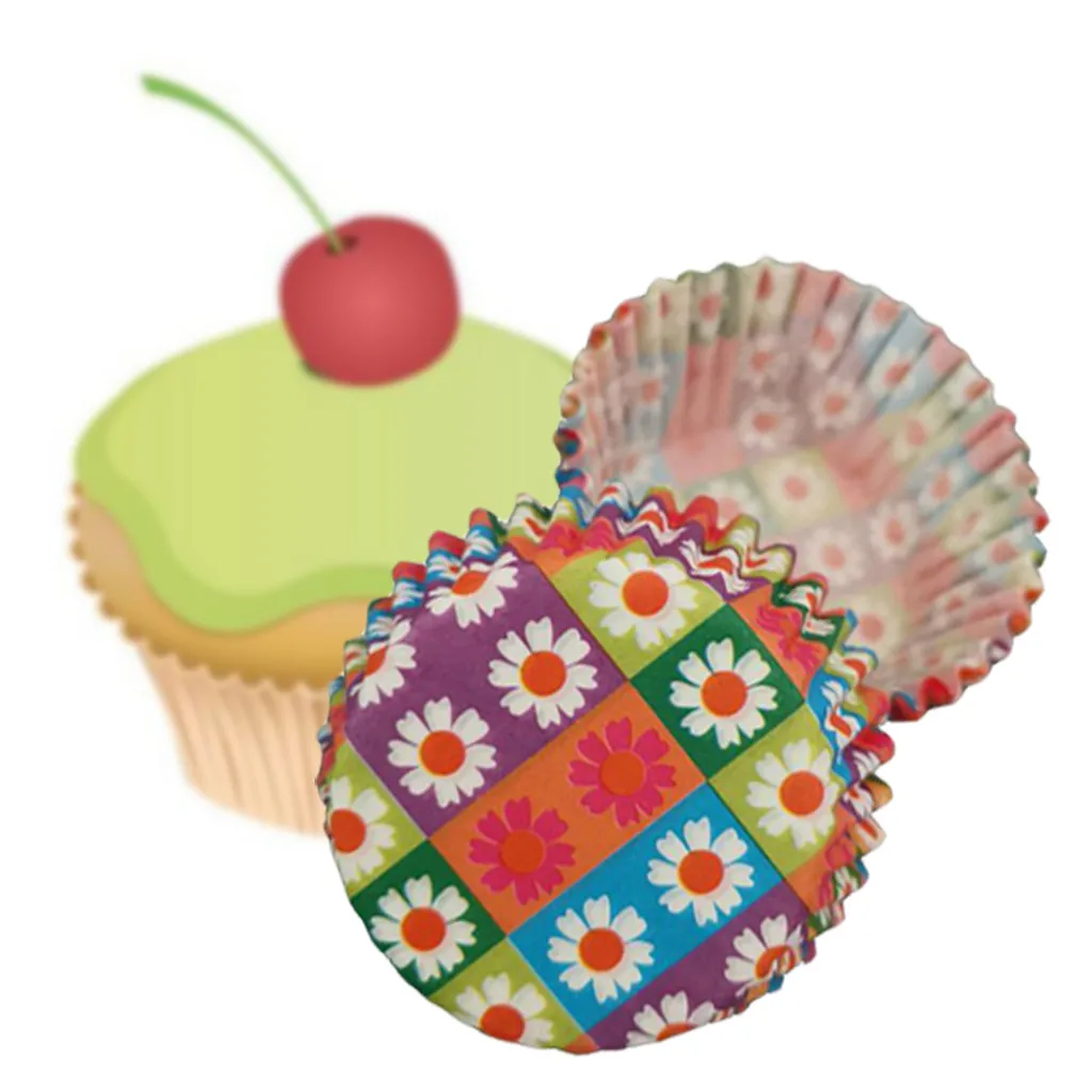 100pcs Colorful Paper Cake Cupcake Liner Case Wrapper Muffin Baking Cup Party