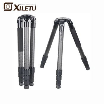 

XILETU L404C Luxury Carbon Fiber Tripod Bird Watching Without Mid-Axle 40mm Large Tube for Digital Camera Video Camcorder F21236