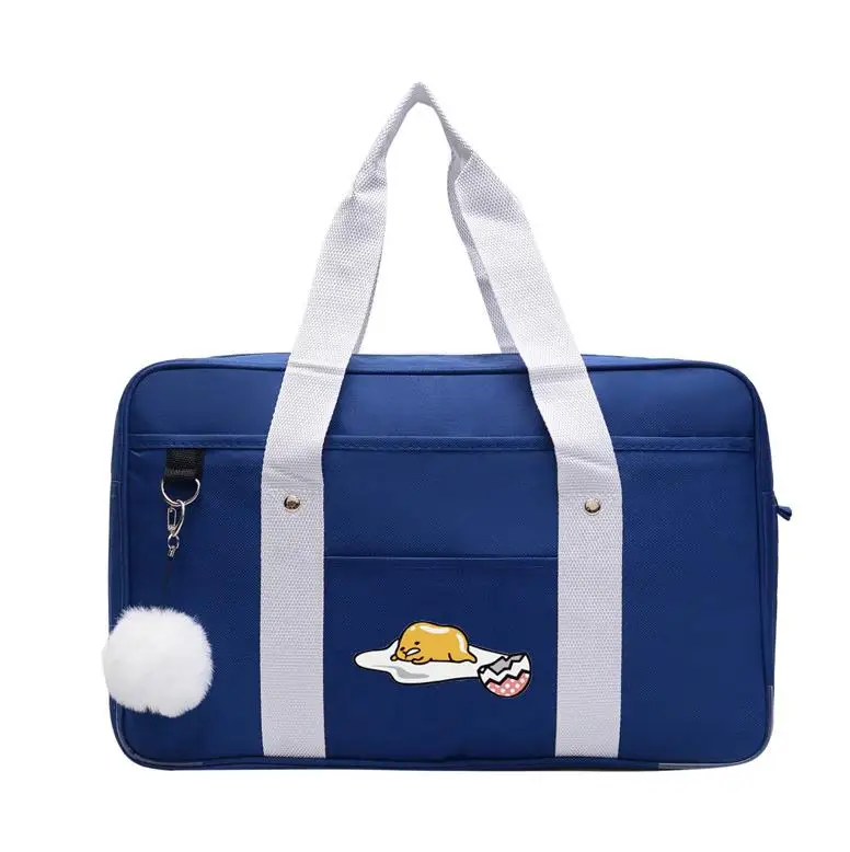 Синий Японская школьная аниме gudetama jk Униформа Cos commuter сумка студенческая через плечо портативная холщовая ручная сумка холщовые сумки-мессенджеры - Цвет: Синий