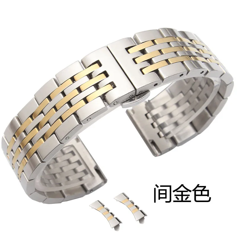 High quality men s stainless steel watchband gold watchband butterfly watch buckle free of postage simple 1 High quality men s stainless steel watchband gold watchband butterfly watch buckle free of postage simple 2