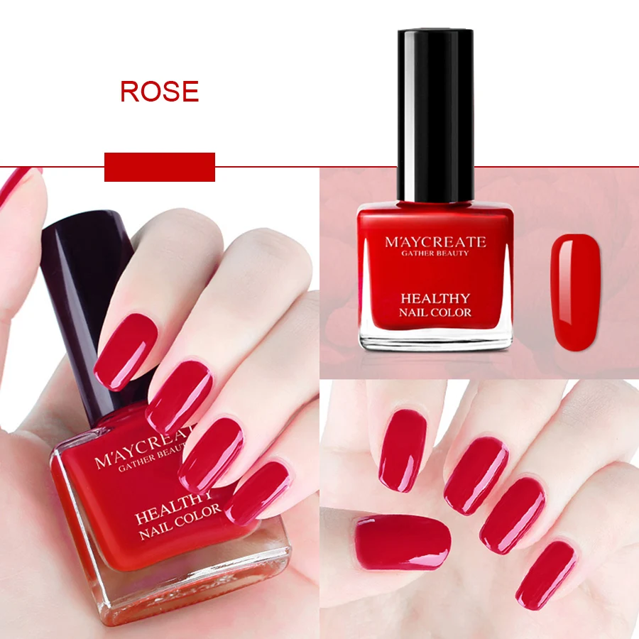 MayCreate Brand 12ml Nail Polish Sexy Red Blue Color Flavorless Nail Gel Polish Lasting Gel Nail 5