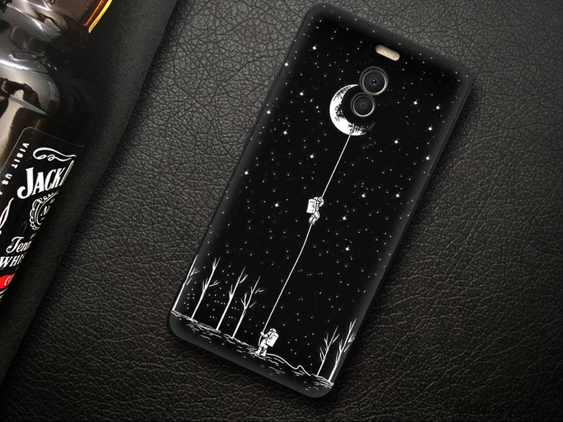 JURCHEN Soft Tpu Back Cover For Meizu M6 Note Case Silicone Matte Exquisite Print Phone Case For Meizu M6 Note Case Meizy Note 6 cases for meizu black