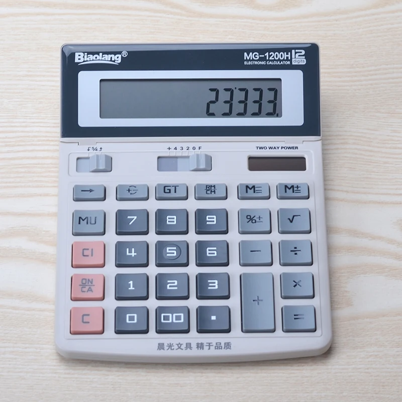M & G حاسبة ADG98197 الأعمال مكتب شاشة ، 12 أرقام ، كبيرة ، سطح المكتب والمالية مخصصة MG1200H M & G حاسبة ADG98197 الأعمال مكتب شاشة ، 12 أرقام ، كبيرة ، سطح المكتب والمالية مخصصة MG1200H