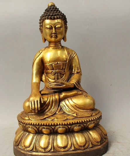 

xd 002778 15"Tibet Tibetan Buddhism Bronze Shakyamuni Amitabha Buddha Sakyamuni Statue