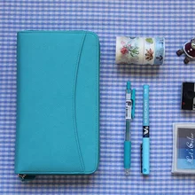 Filofax a6 a5 b5 loose-leaf zíper saco série loose-folha caderno tsmip papelaria carteira estilo