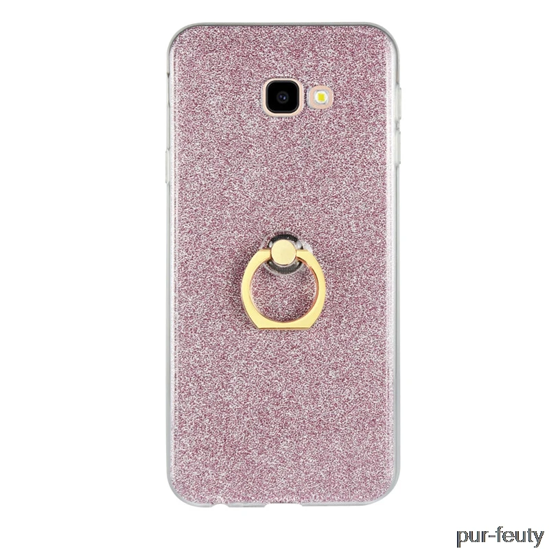 

For Samsung Galaxy J4 Plus J4plus cases covers Silicon Back shell For Samsung J4 Prime J415 SM-J415 back cover Ring stand casing
