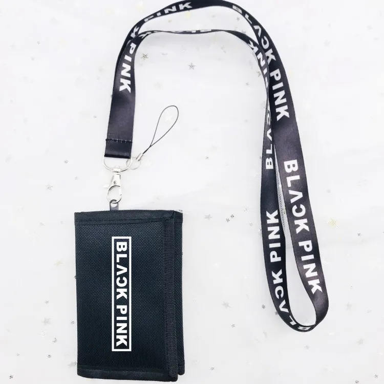 

BLACKPINK LISA JENNIE ROSE JISOO Storage Purse Wallet Card Bag Keychain Coin Bags Size 12.5*8CM Kpop K-POP New