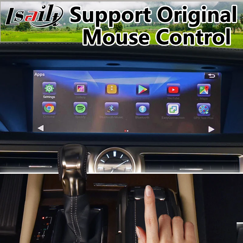 Lsailt Android мультимедийный Carplay видеоинтерфейс для Lexus GS450 GS200t GS управление мышью 2016