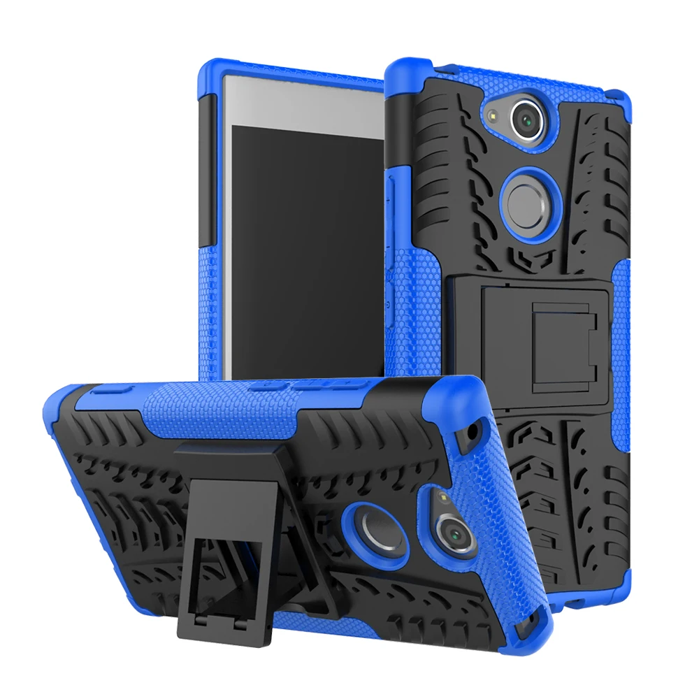 TPU + PC двойной протектор телефона чехол для sony E5 C6 C5 XA1 ультра XA2 Ultral удар стенд XZ1 XZ2