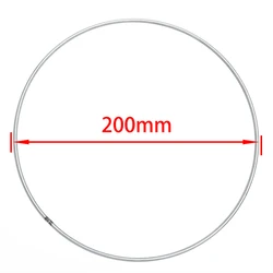 Set of 10 Dream Catcher Circular Metal Rings for DIY Crafting and Jewelry Making (200mm)
